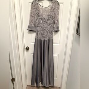 Silver Evening Dress